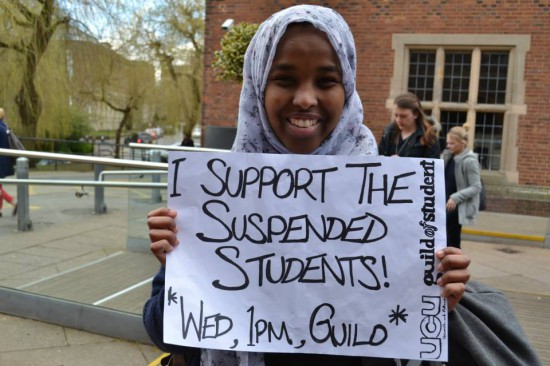 I support the students