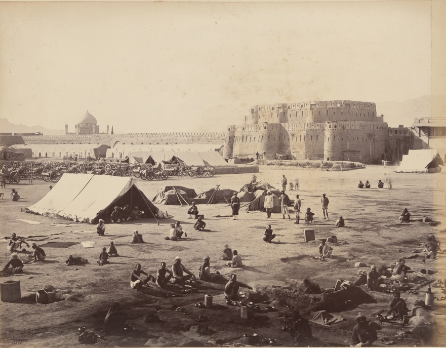 British and allied forces at Kandahar after the 1880 Battle of Kandahar, during the Second Anglo-Afghan War.