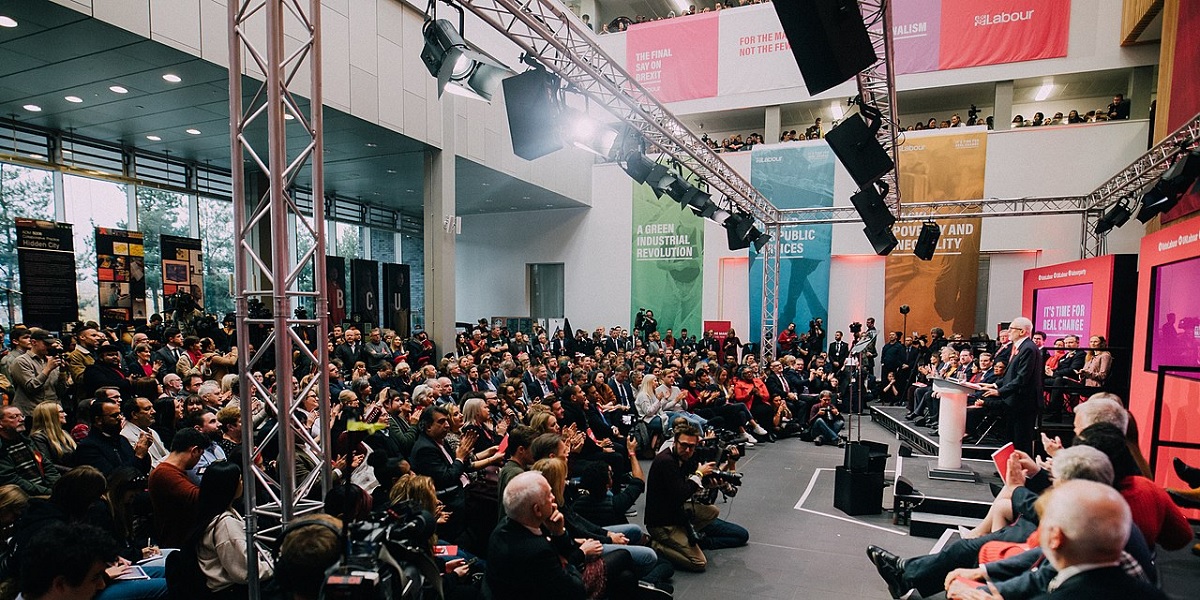The Labour manifesto launch in 2019