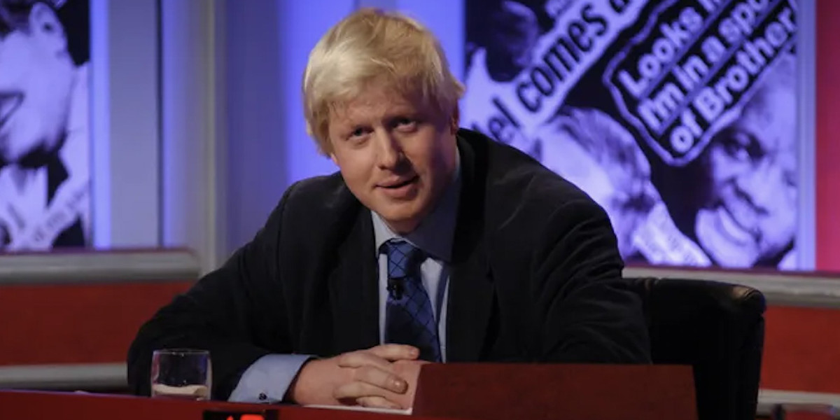 Boris Johnson on the satirical comedy show Have I Got News for You