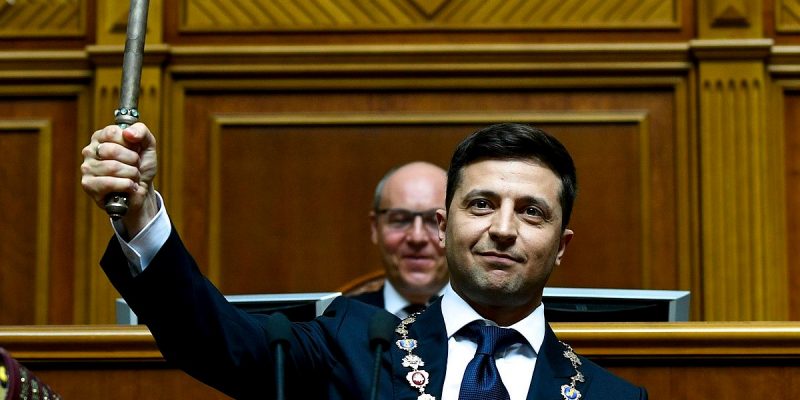 Ukrainian President Volodymyr Zelensky is one of many high profile politicians who gained notoriety through comedy (Credit: Mykhaylo Markiv/The Presidential Administration of Ukraine)