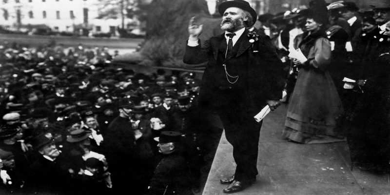 Keir Hardie in Trafalgar Square, 1908